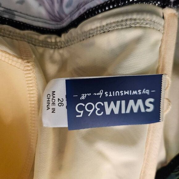 Swimsuits For All (Swim 365)womens 2 piece swimsuit, colorful floral design. S - Picture 4 of 5